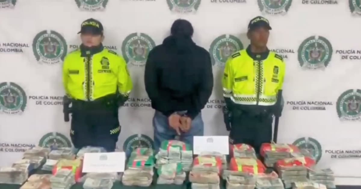 Seguridad en Bogotá: Domiciliario capturado por llevar $55 millones