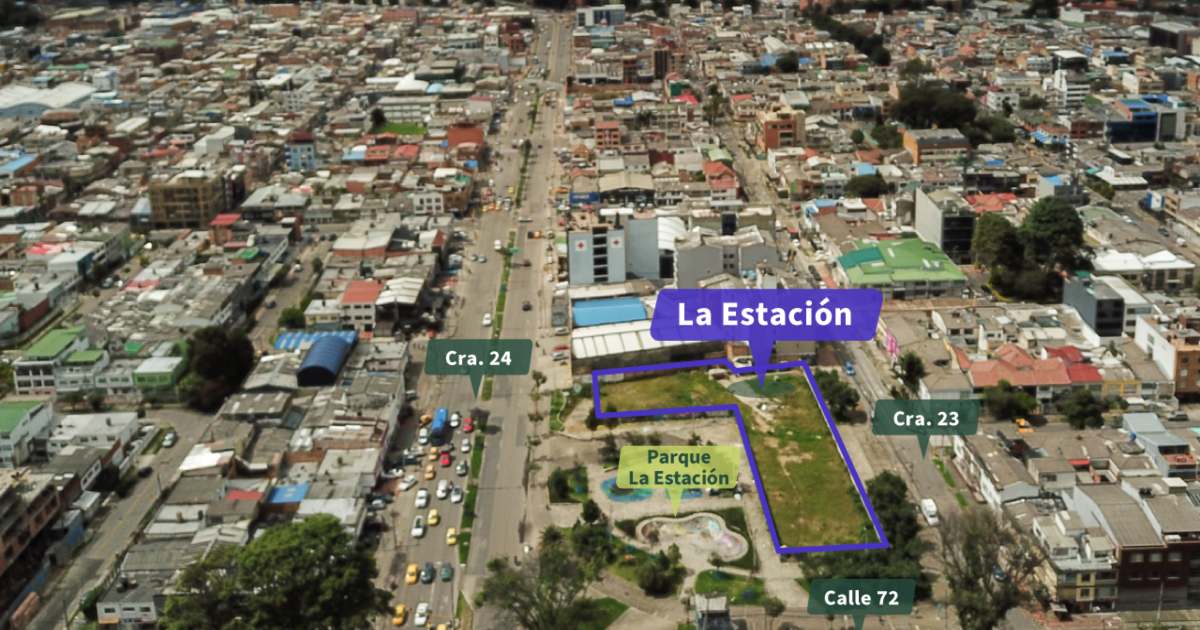 Convocatoria en Bogotá revitalización sector del parque La Estación