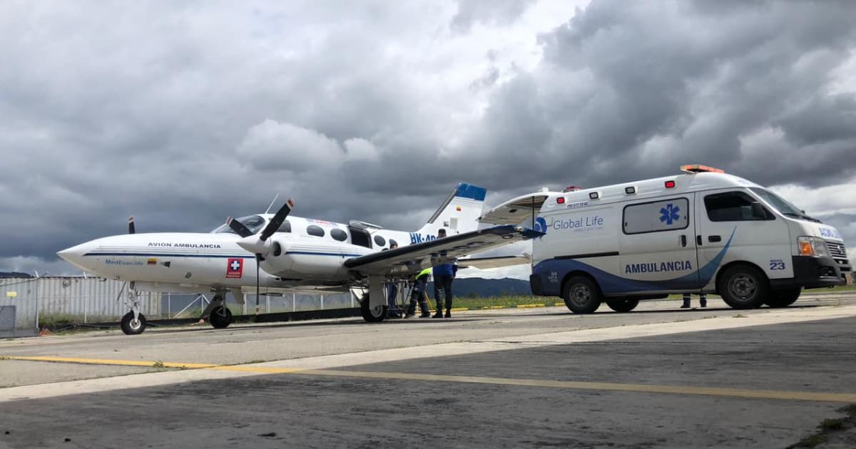 Bogotá realiza traslados médicos aéreos para proteger afiliados en salud