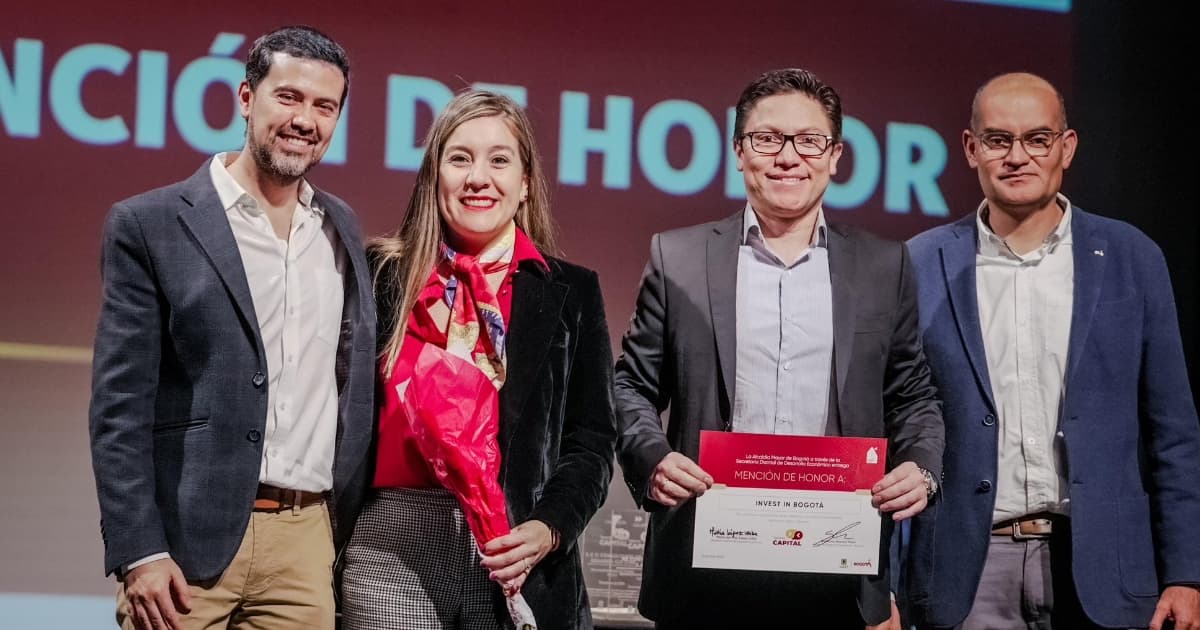 Invest in Bogotá logró premio por su aporte a la generación de empleo