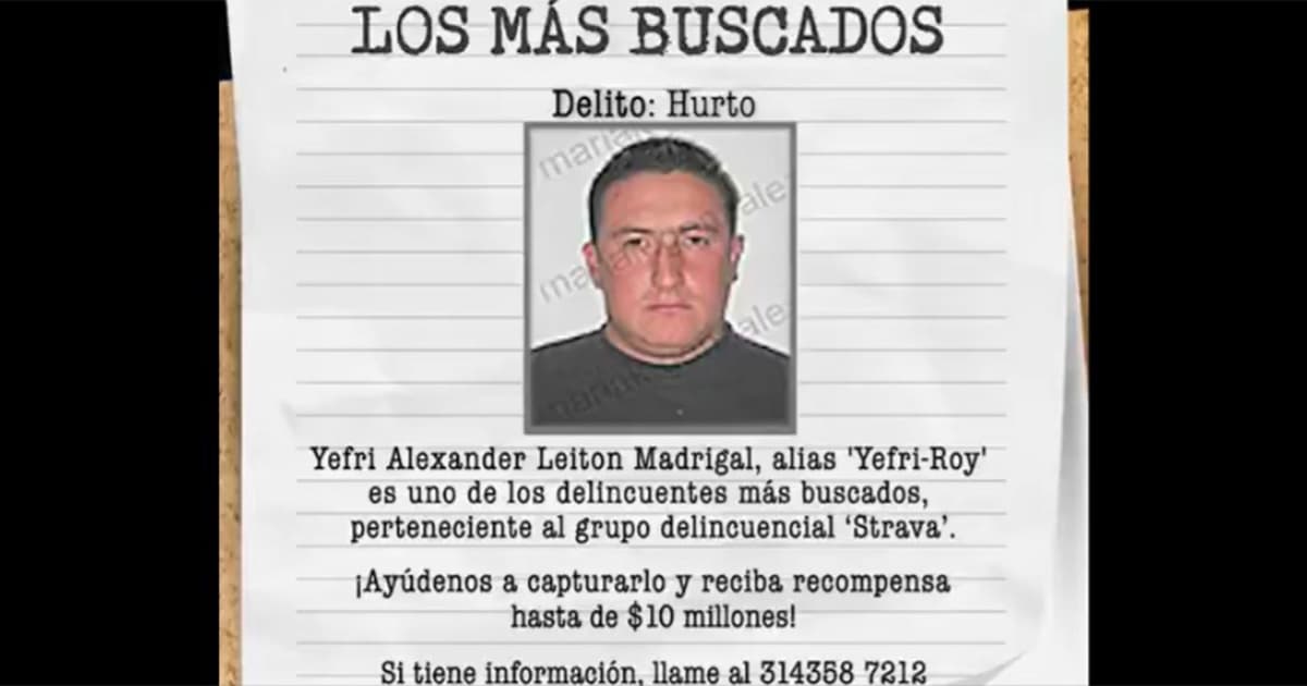 ¡Se busca! alias Yefri-Roy, de los más buscados por hurto en Bogotá 