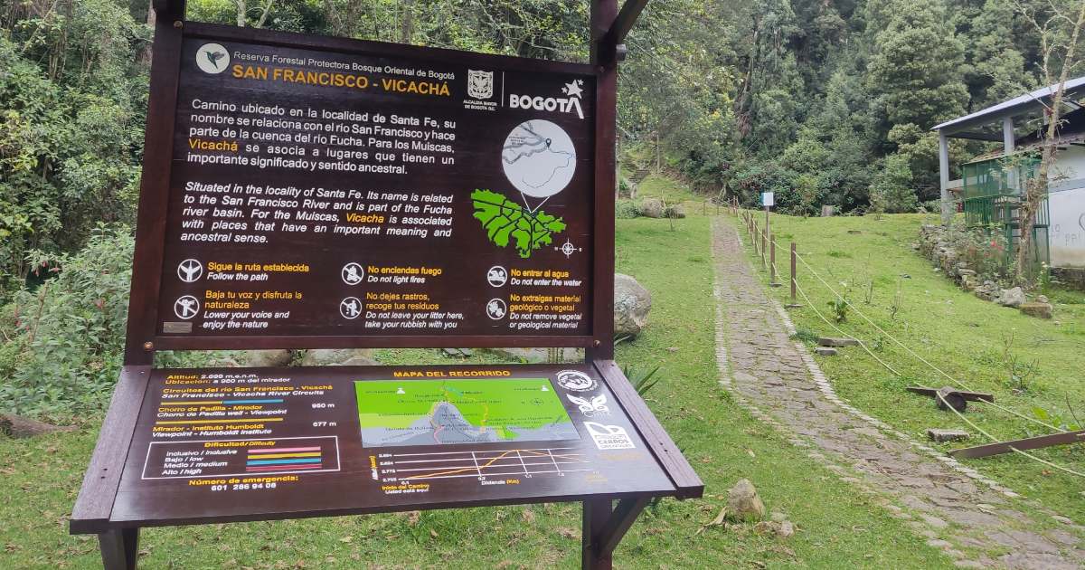 Senderos ecológicos de Bogotá recorridos para el 7 de diciembre 2024 