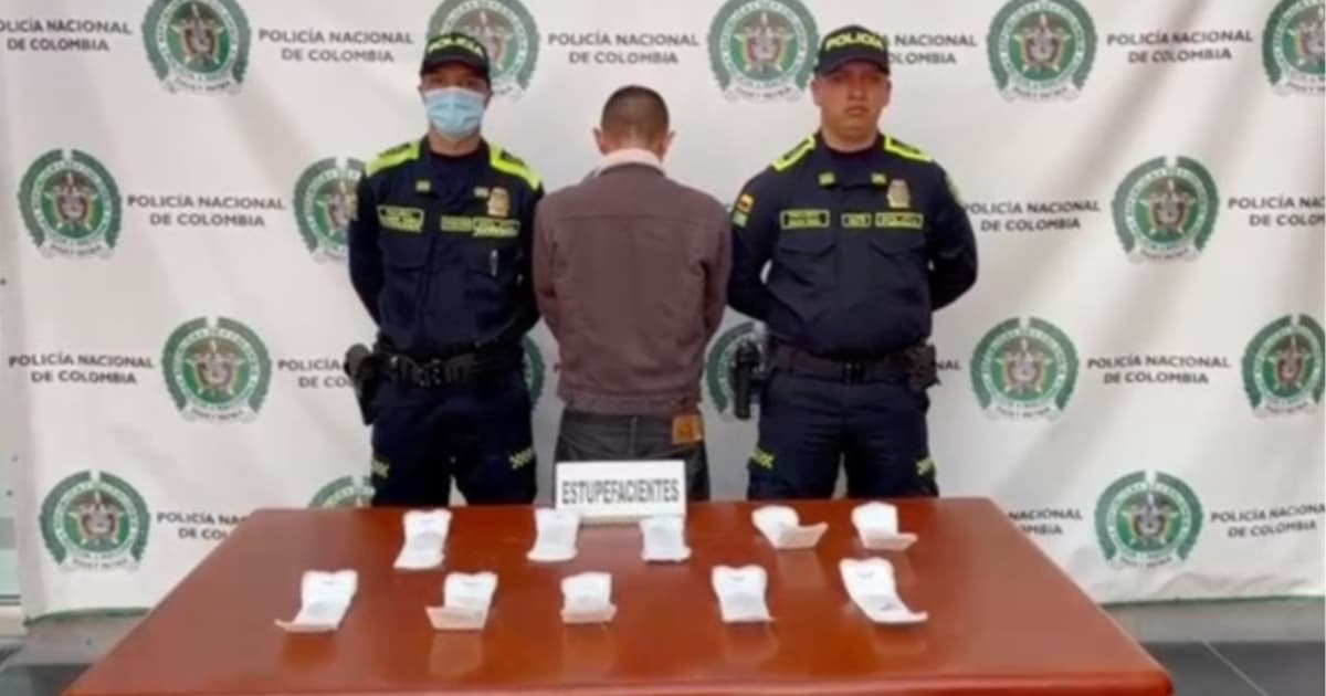 Video: Seguridad en Bogotá hombre fue capturado por ingresar a una URI drogas