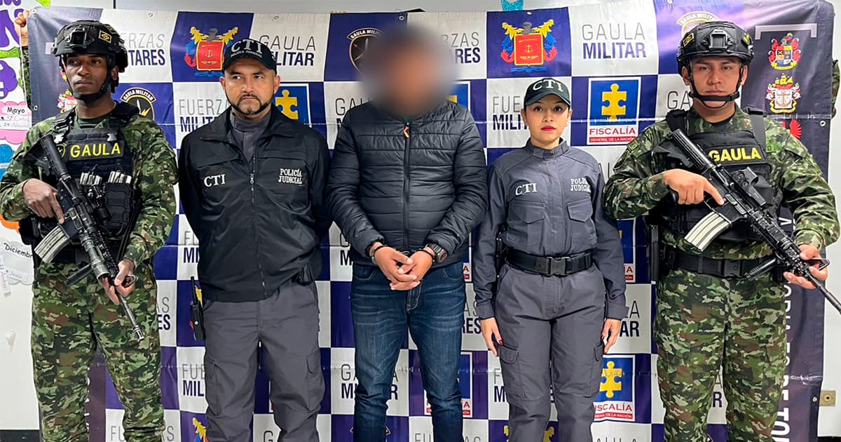 Cayó en Bogotá ‘Alex Primo’ presunto traficante de armas de disidencias Farc