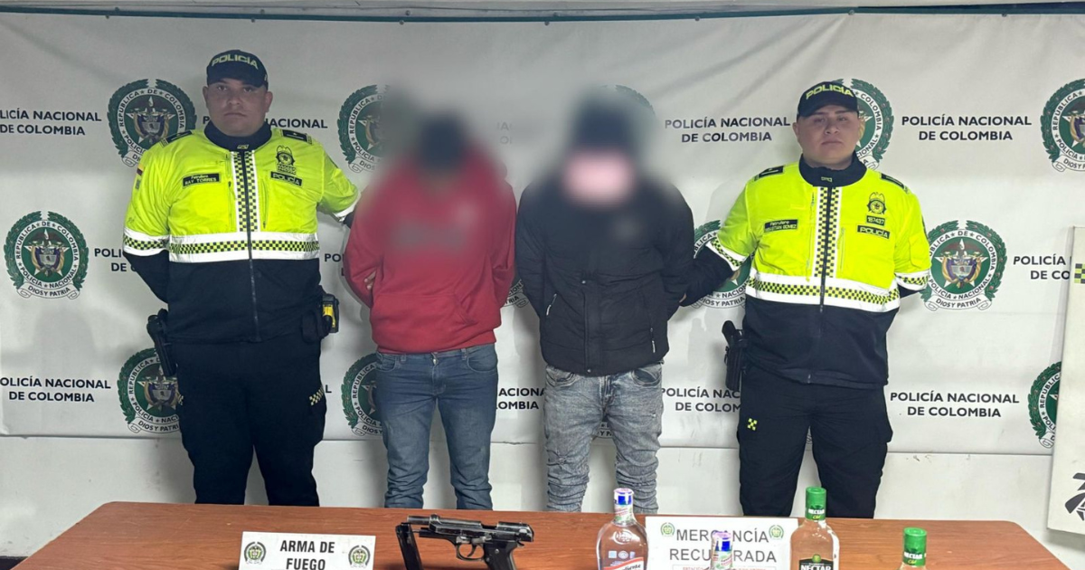 Seguridad en Bogotá: capturados cuando hurtaban establecimiento 