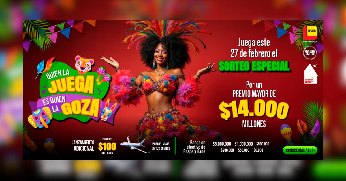 Lotería de Bogotá jueves 27 de febrero del 2025 cómo jugar y premios