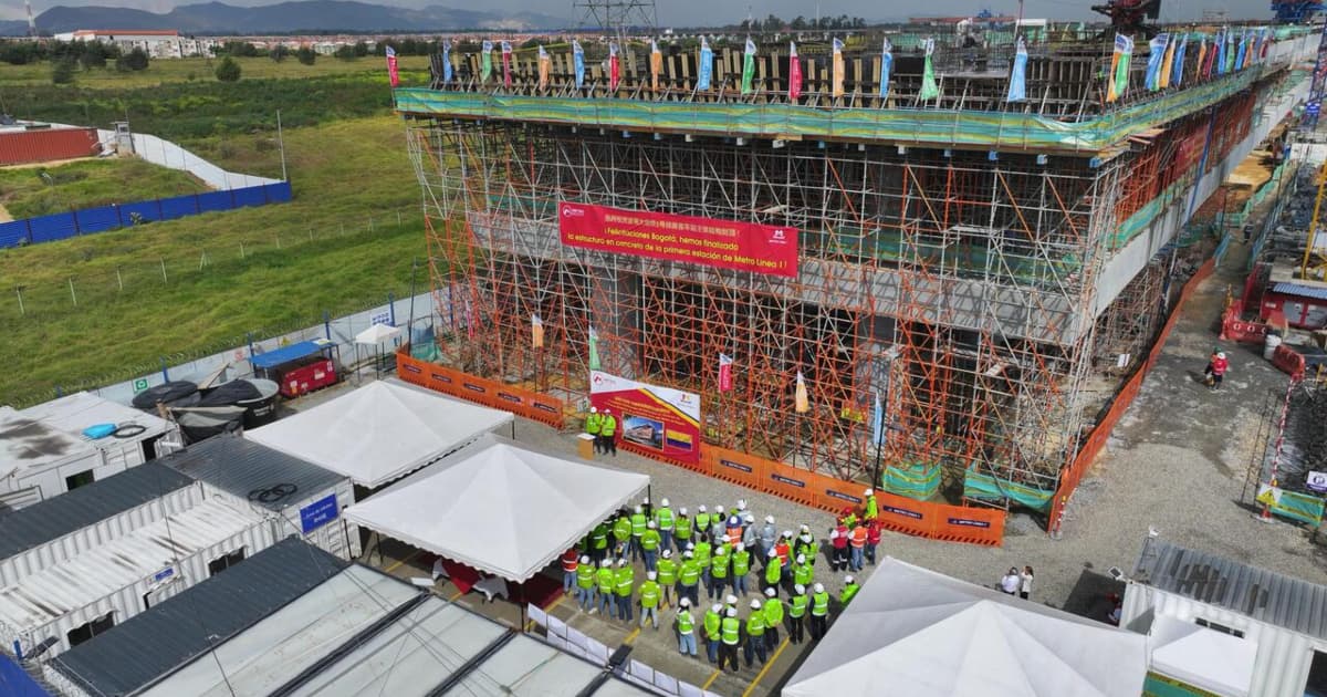 Bogotá Avanza: Completada Estructura de la Primera Estación del Metro