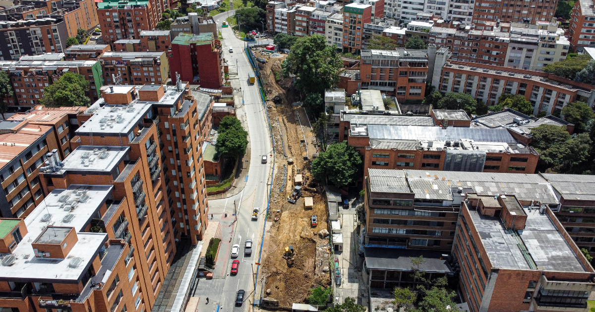 Obra Valorización de la calle 45 avanza en Bogotá y se entregará 2025