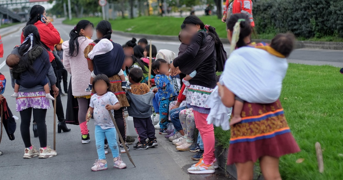 Protestas de comunidad Emberá en Bogotá utilizaron a menores de edad