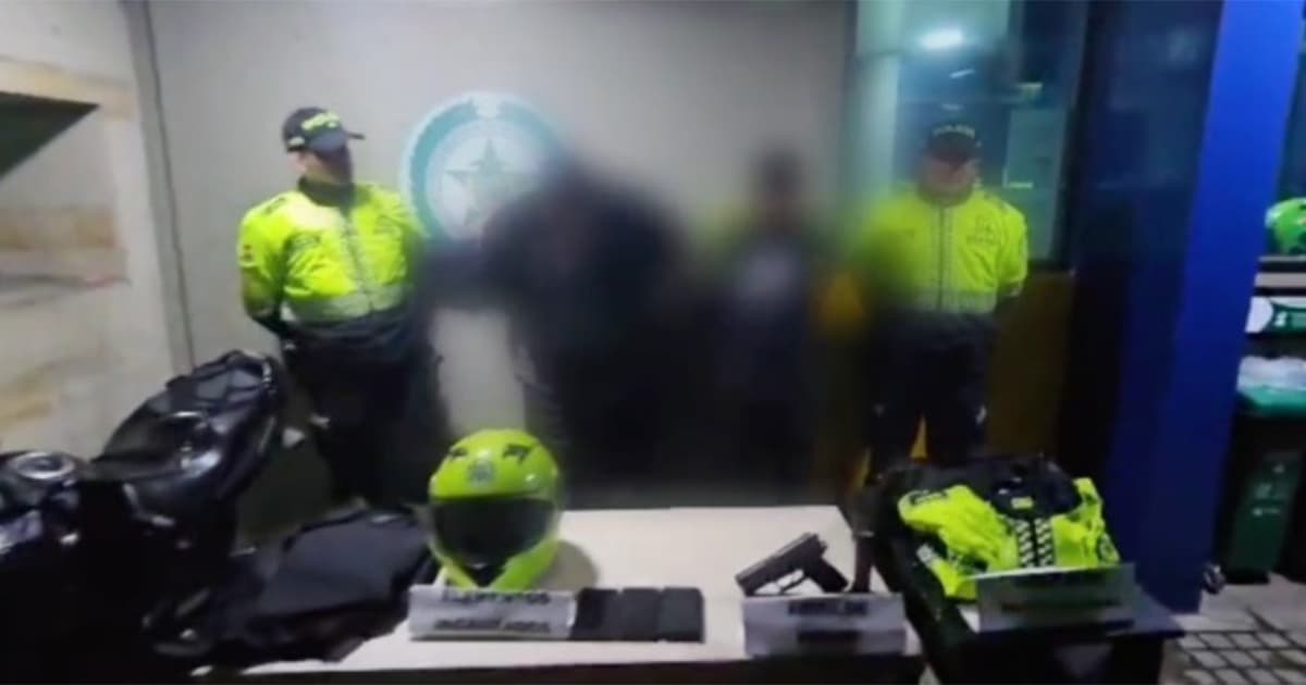 Video: Capturados falsos policías que hacían puestos de control en Bogotá 