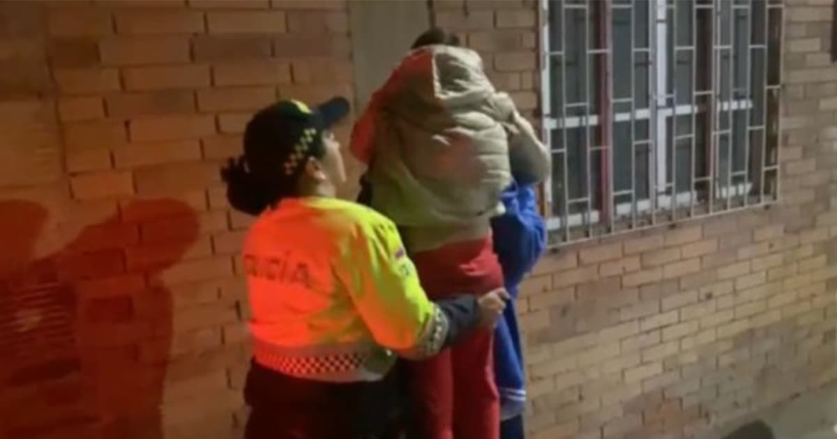 La Policía rescató a un menor que había sido abandonado por su mamá en Bogotá