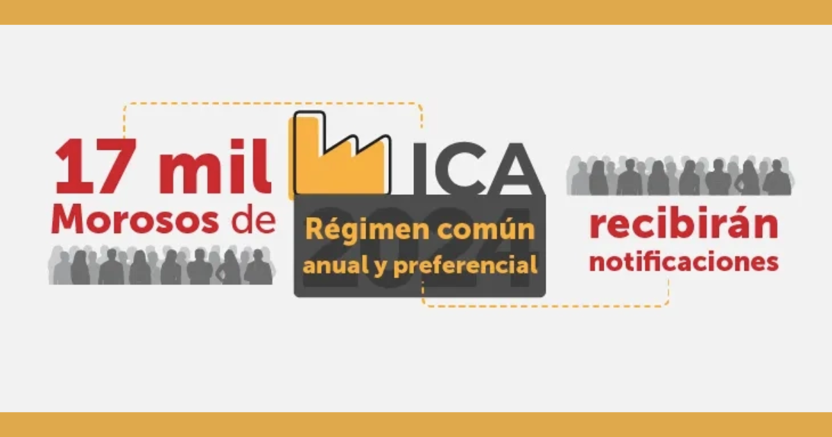 Morosos del ICA e impuestos Bogotá recibirán notificaciones mayo 2025
