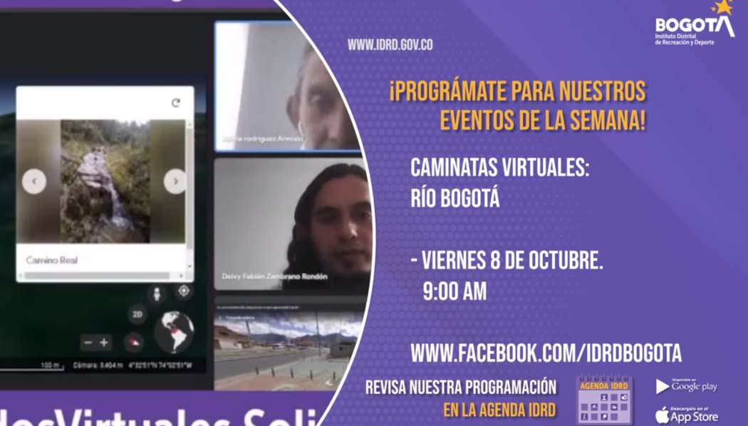 Caminatas virtuales del IDRD