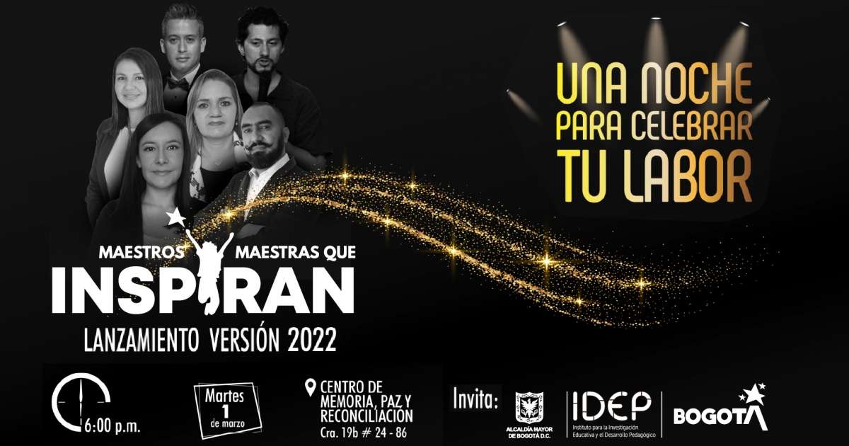 Lanzamiento del programa 'Maestros y Maestras que Inspiran' 2022