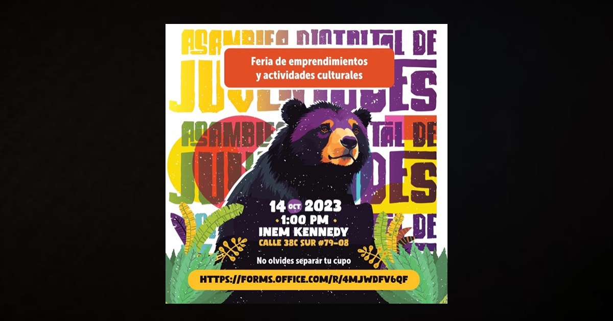 Inscríbete en la primera Asamblea Distrital de Juventudes del 14 de octubre