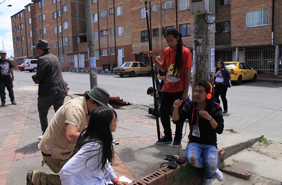 Detrás de cámaras - Cinemateca Rodante Ciudad Bolívar 2015 - Foto: Cinemateca Rodante