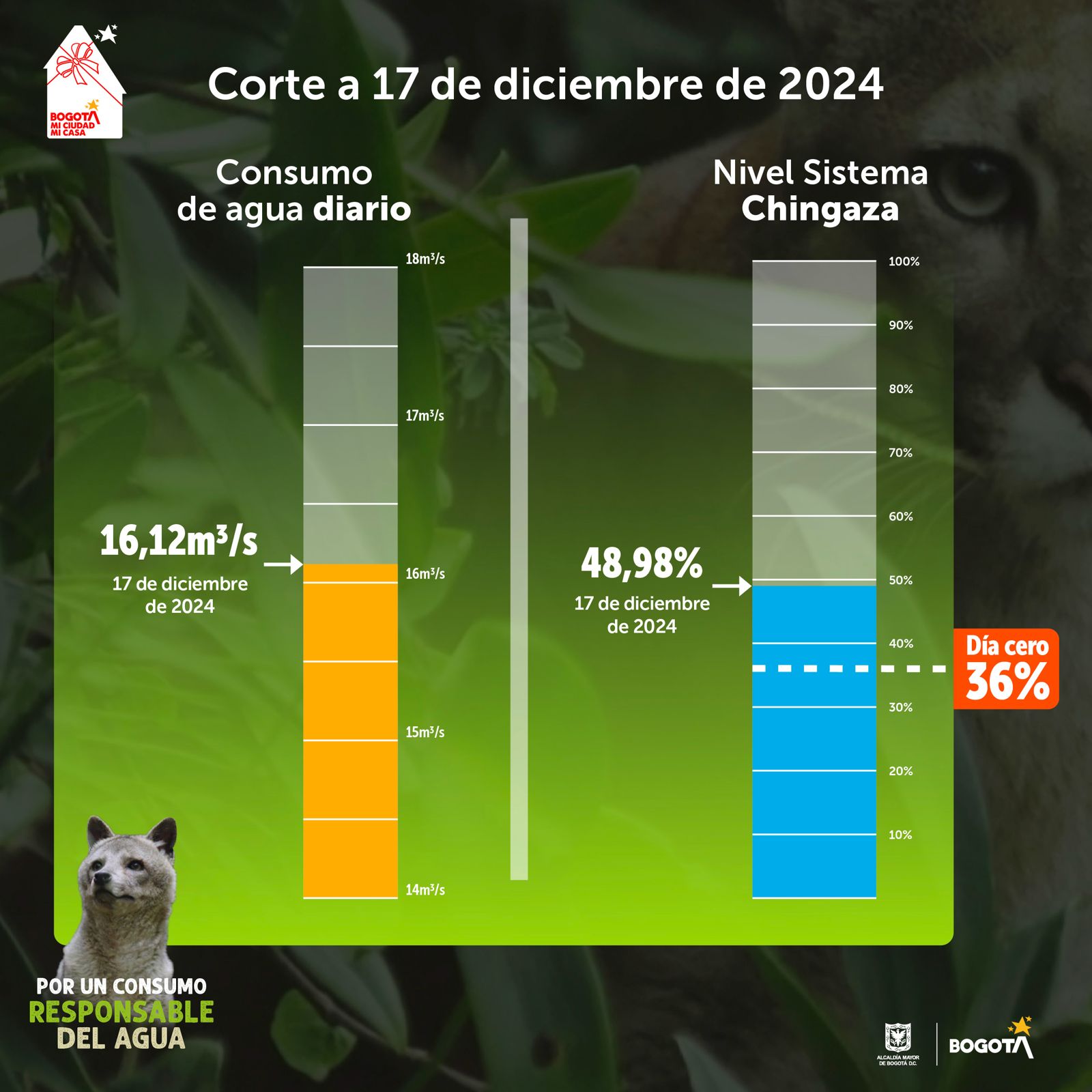 consumo de agua 17 de diciembre 2024 