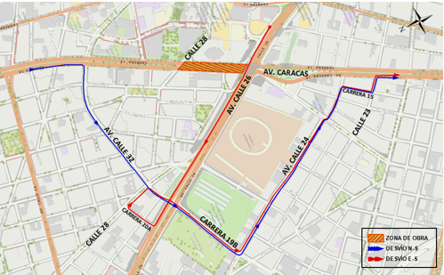 Metro: desvíos por inicio de traslado de redes en avenida Caracas