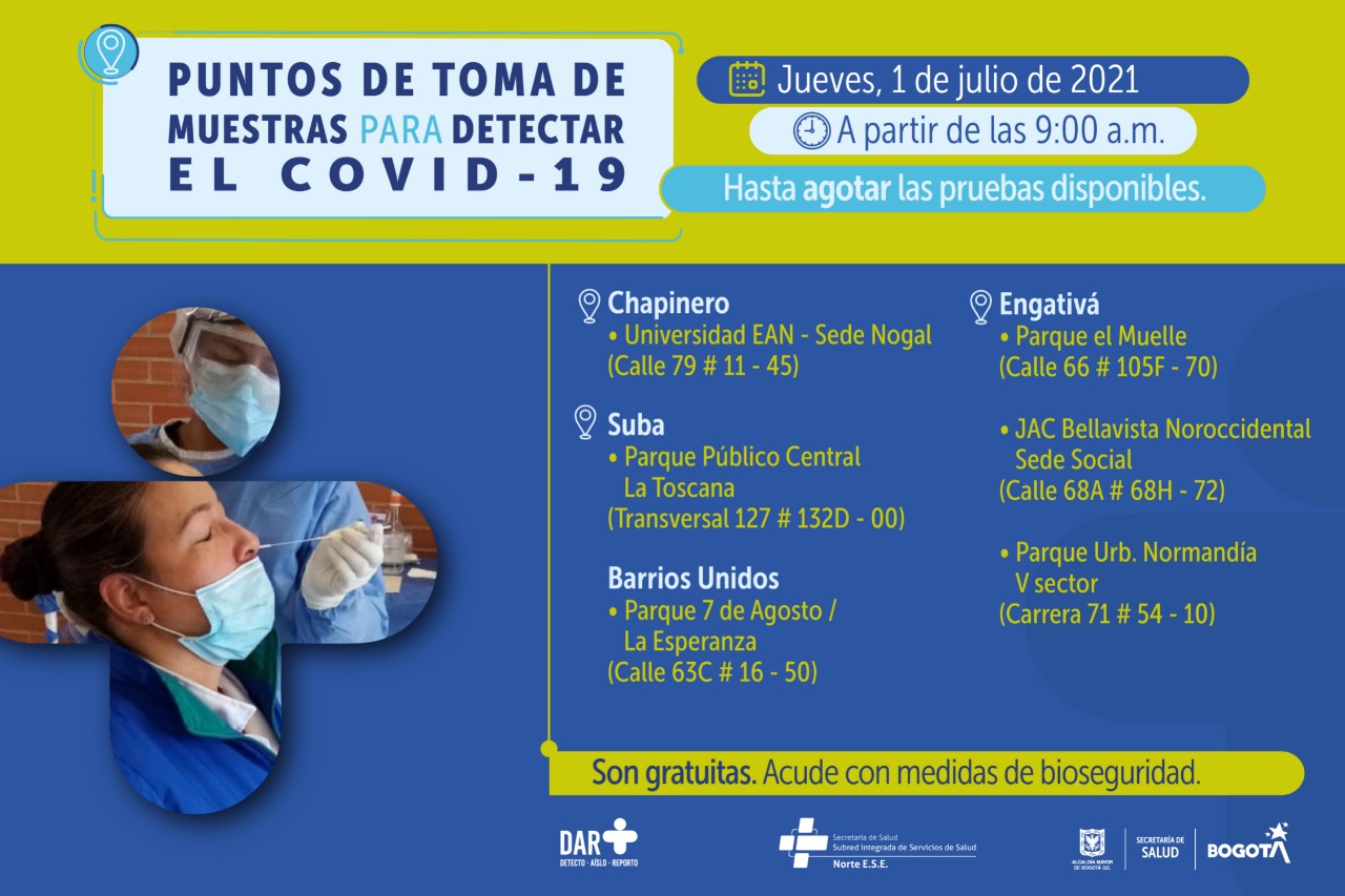 Pruebas covid 1 de julio