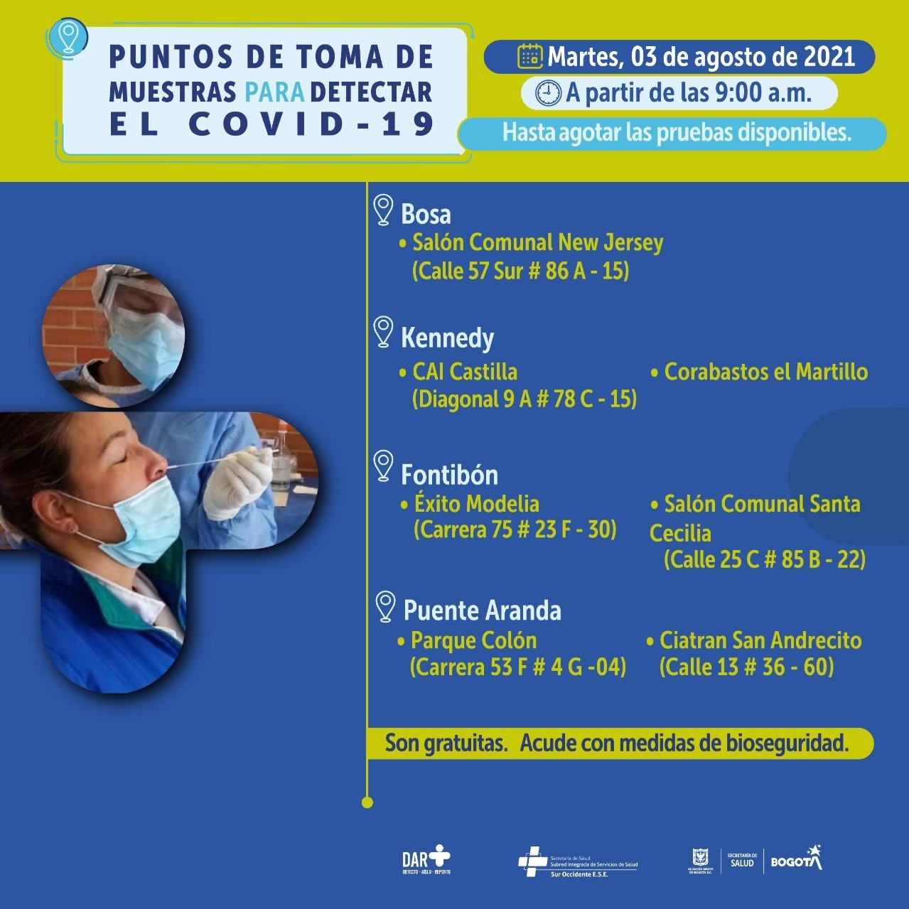 Prueba COVID 3 de agosto