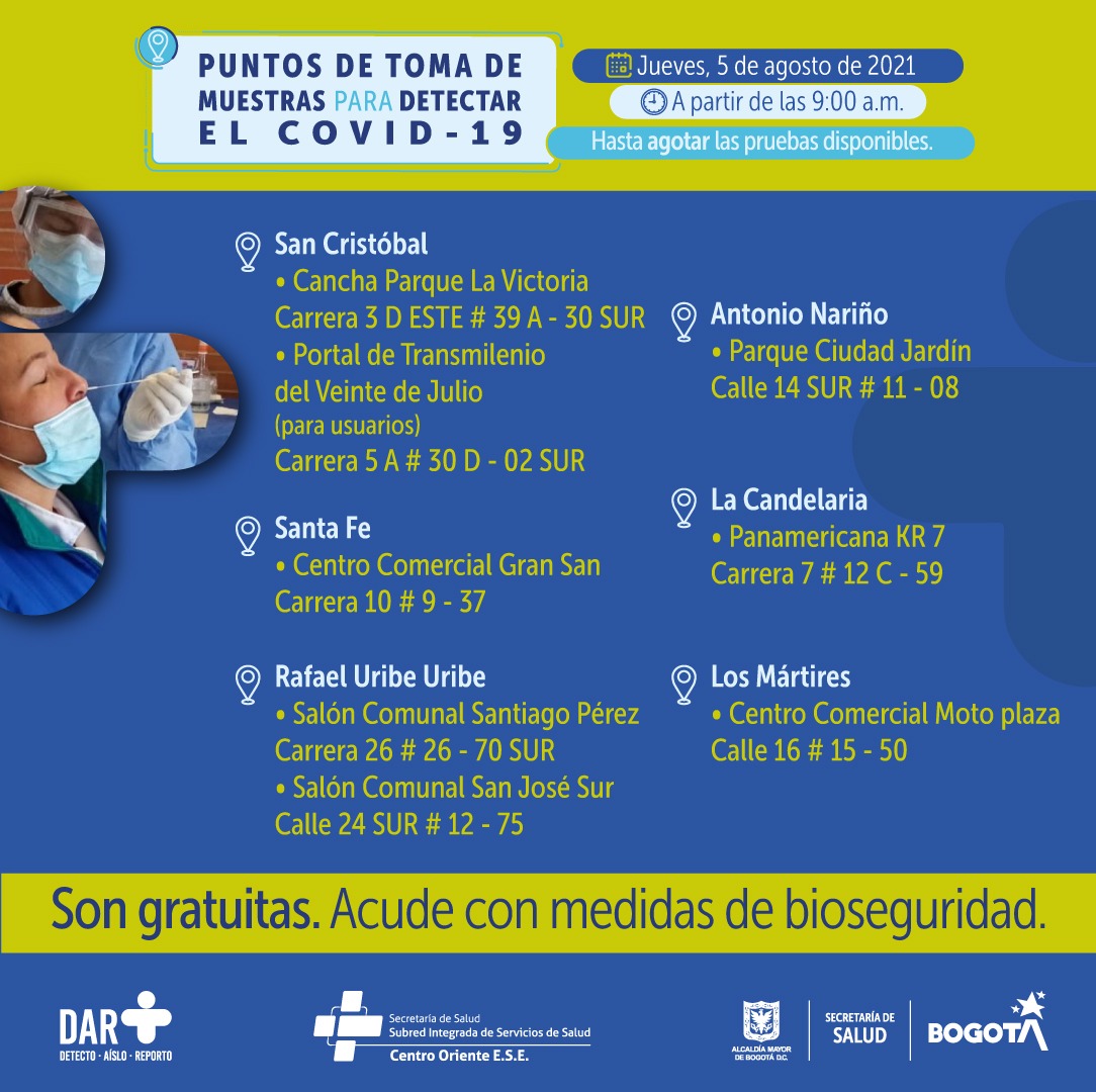 Prueba COVID 5 de agosto