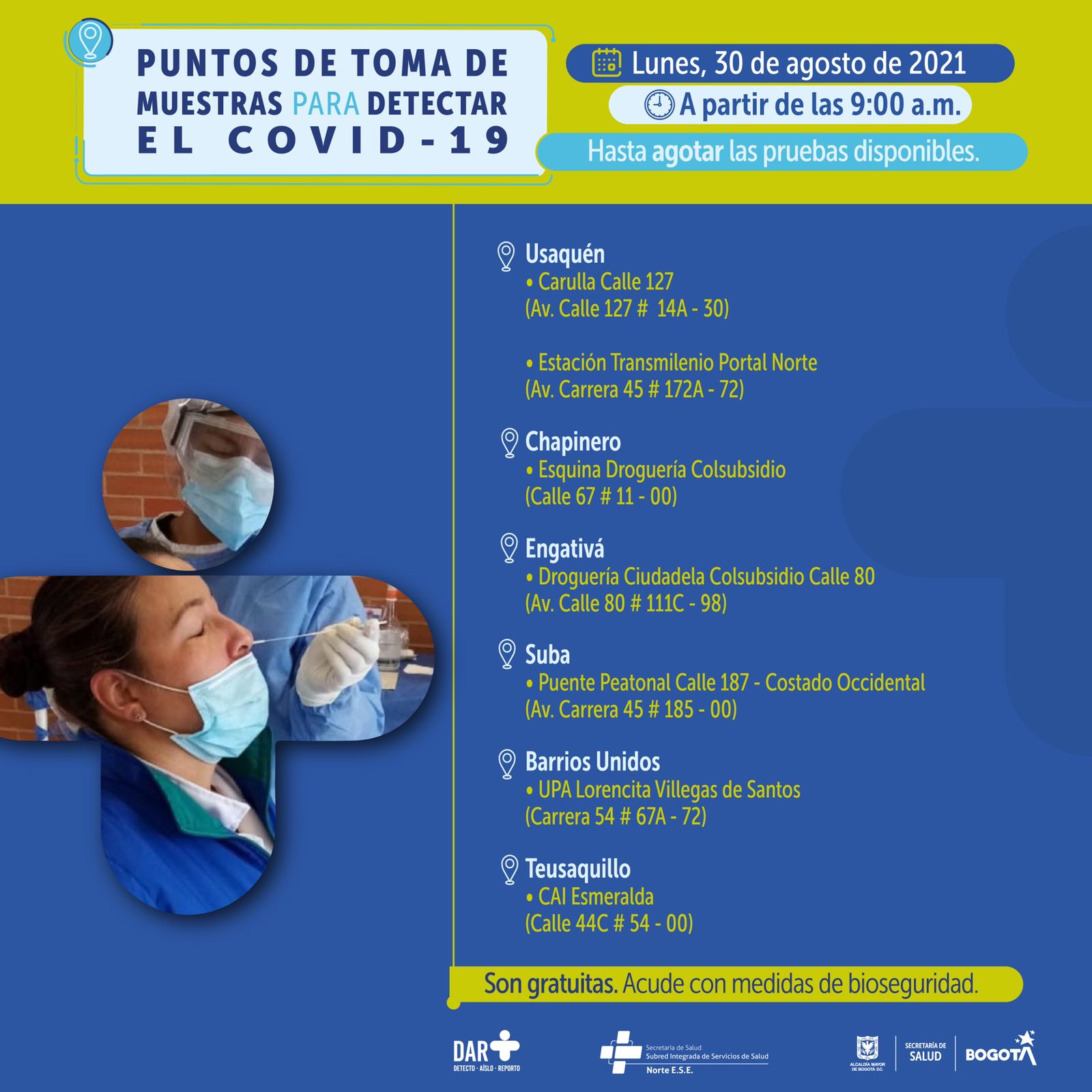 Prueba COVID 30 de agosto