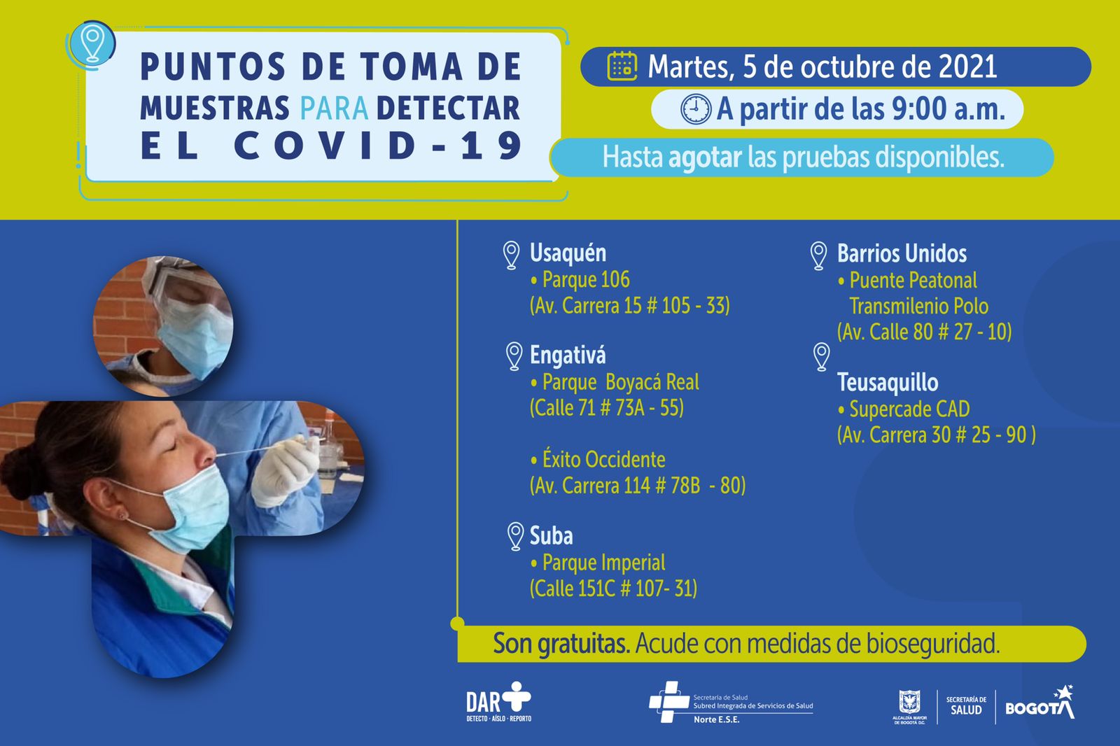 Prueba COVID 5 de Octubre