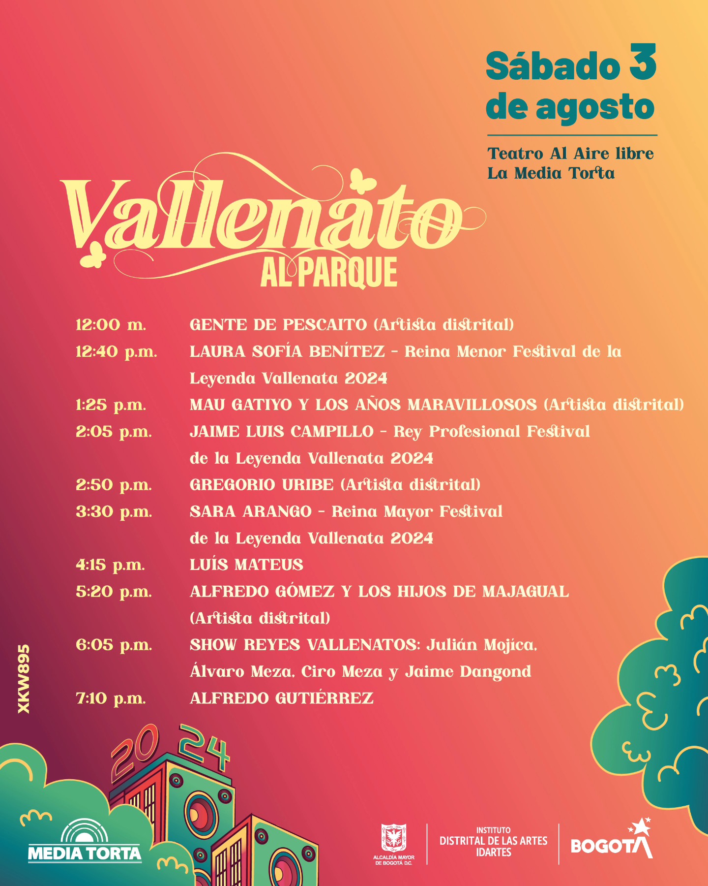 Programación Vallenato al Parque