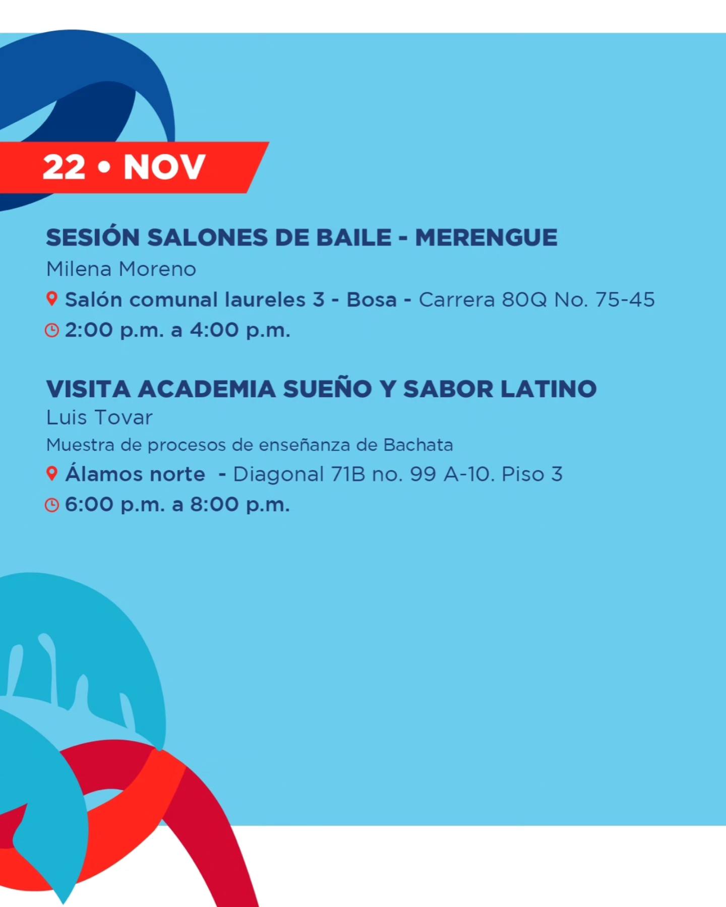 Taller de baile gratis en Bogotá 