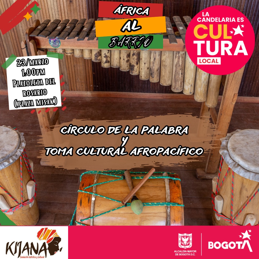 Toma cultural africana en La Candelaria 