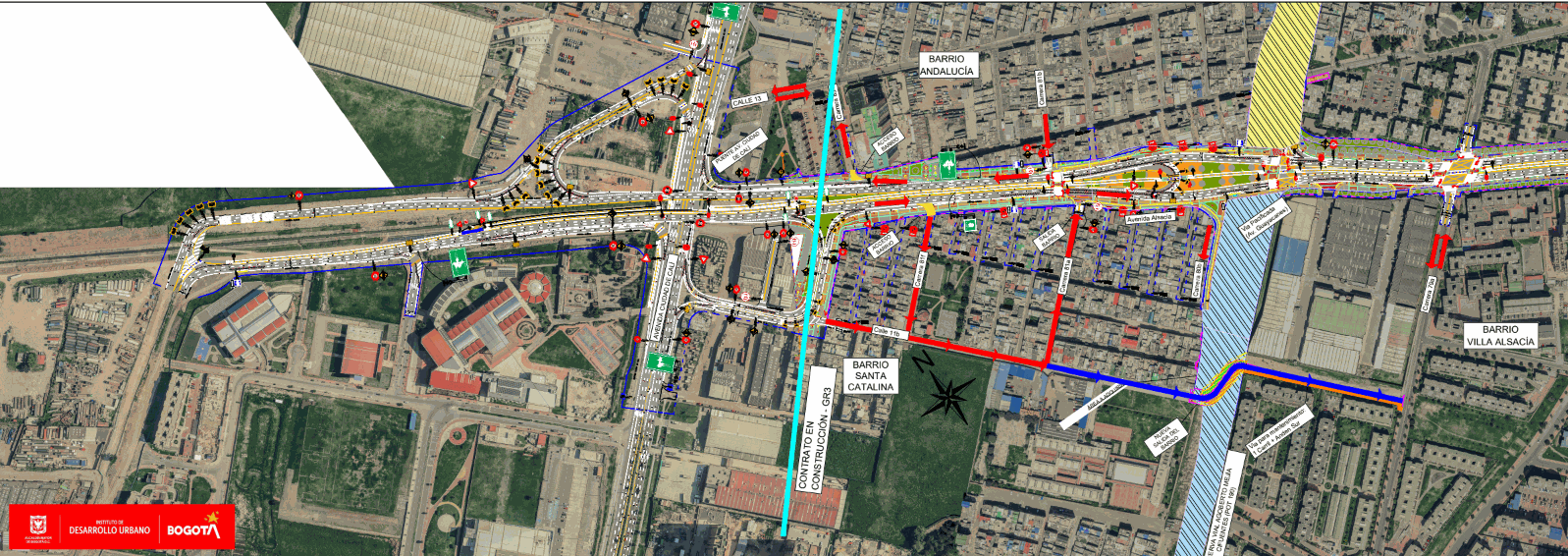 Así funciona conectividad del barrio Santa Catalina con av Guayacanes 