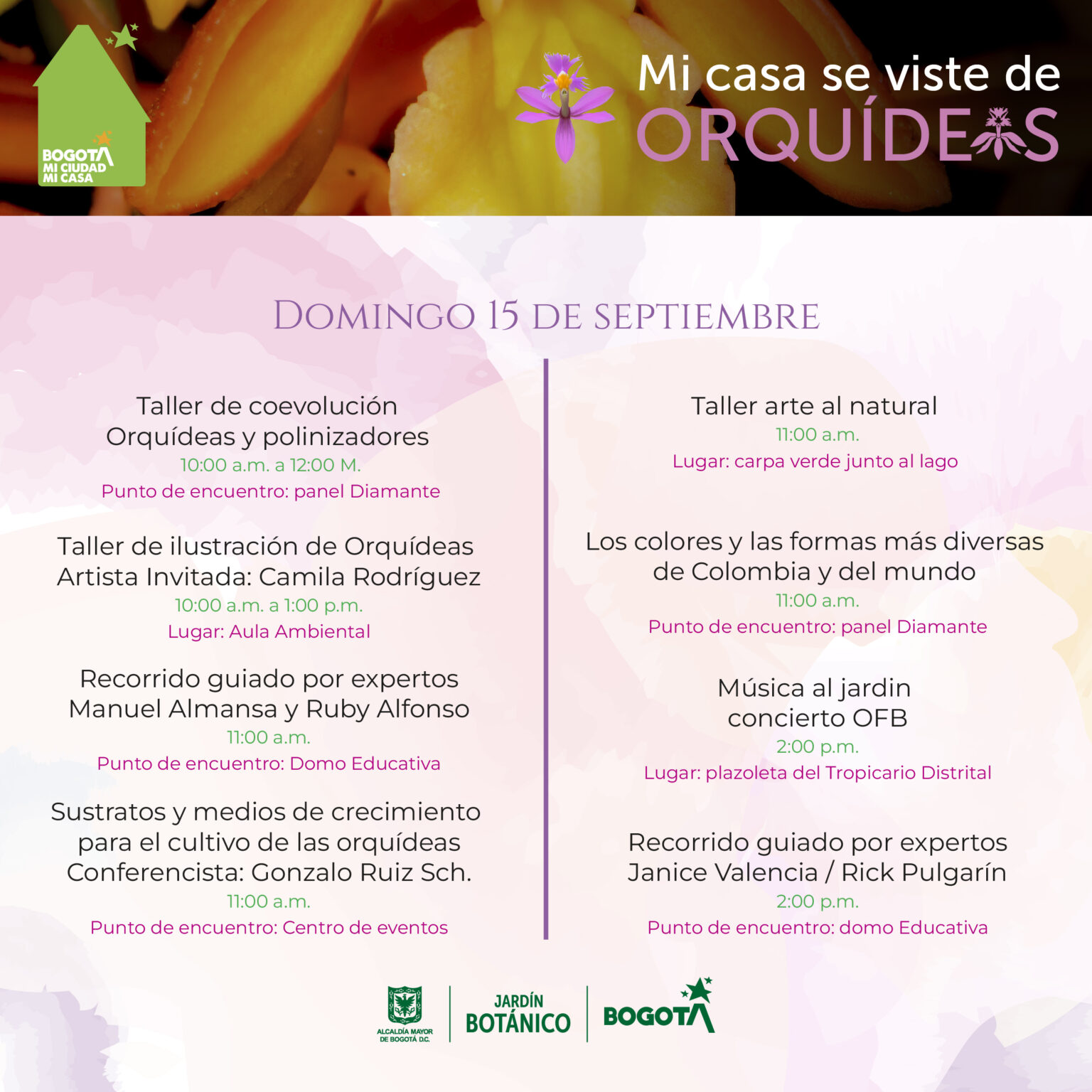 Exposición de Orquídeas de Bogotá 2024