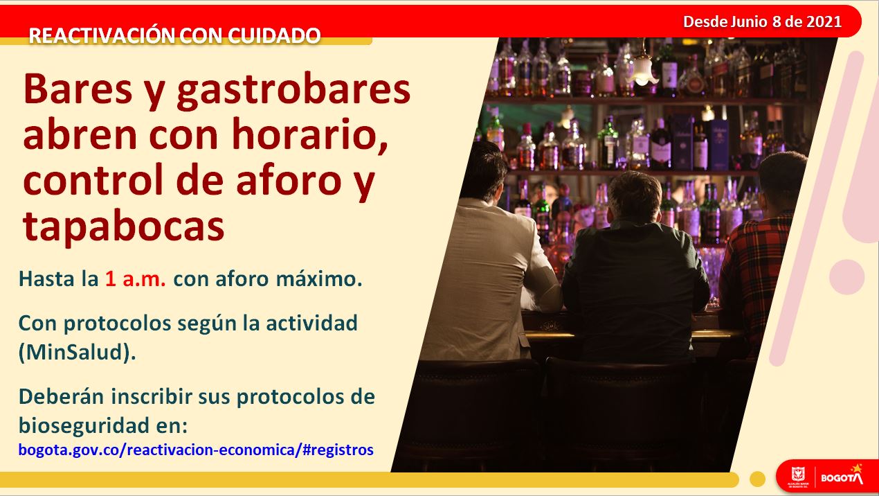 Para esta apertura también se realizarán campañas de cultura ciudadana para el consumo responsable de licor.