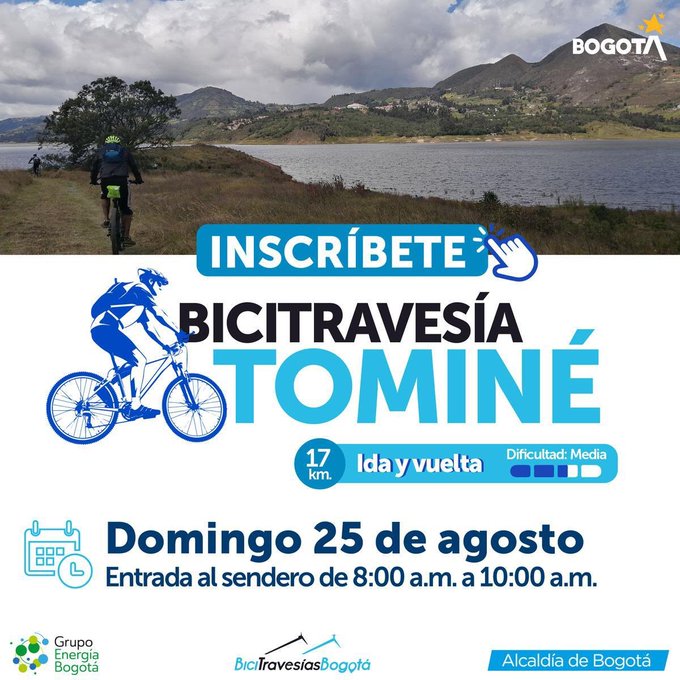 Bicitravesía por el embalse Tominé