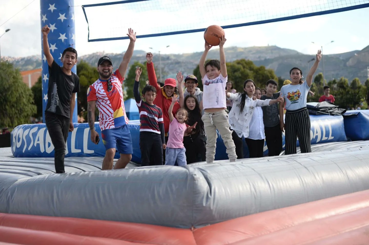 Bossaball en familia