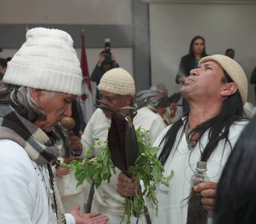 Rituales de limpieza y purificación como este podrán ser presenciados por toda la comunidad- Foto: Alcaldía de Bogotá.