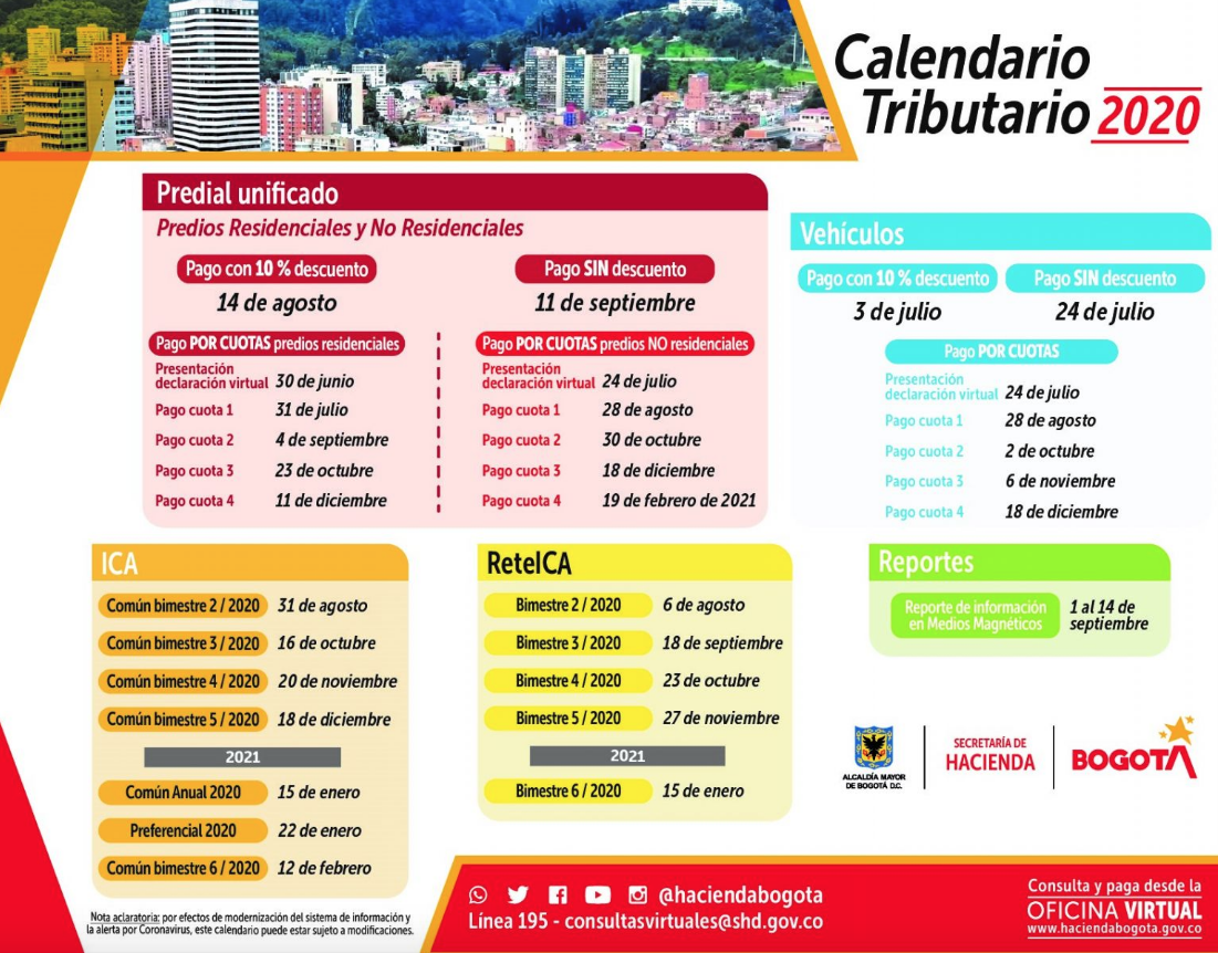 Calendario Tributario 2020