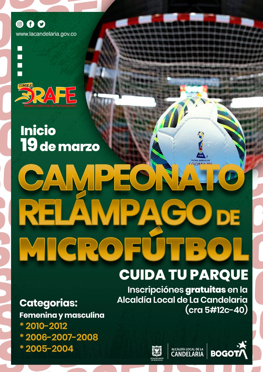 Campeonato Relámpago - PIEZA GRÄFICA: Alcaldía La Candelaria.