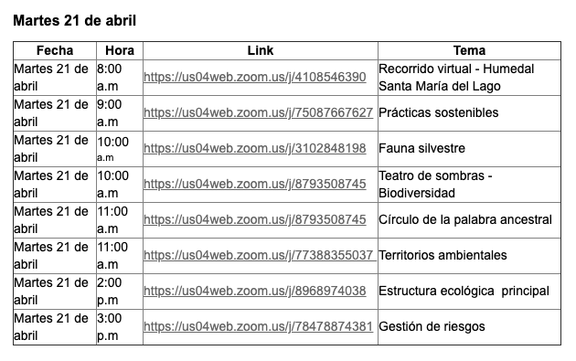 Educación ambiental a la orden