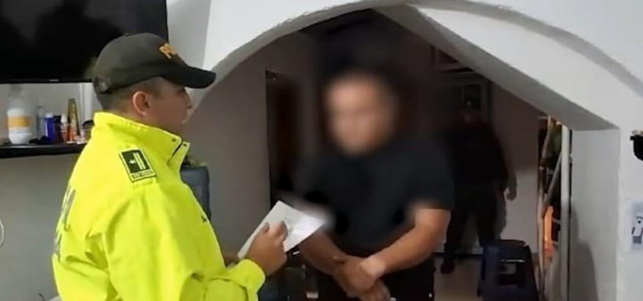 Uno de los capturados de esta red criminal. Foto: Secretaría de Seguridad. 