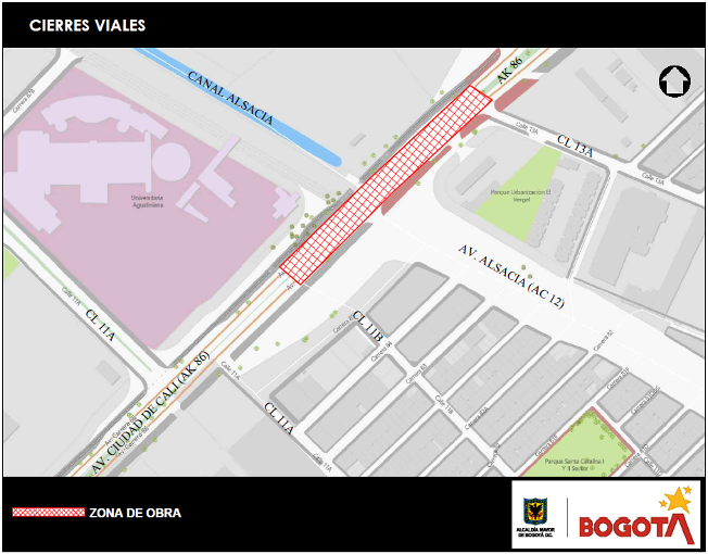 mapa zona de obra