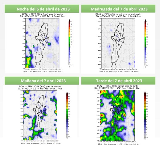 Pronóstico del clima del Viernes Santo, 7 de abril de 2023 en Bogotá