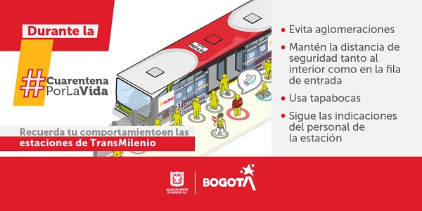 Cómo comportarse en estaciones de TransMilenio