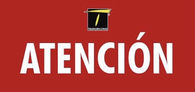 Atención de transmilenio en Bogotá el 2 de diciembre 