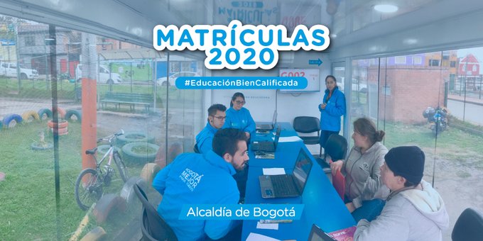 Cupos para matriculas escolares 2020