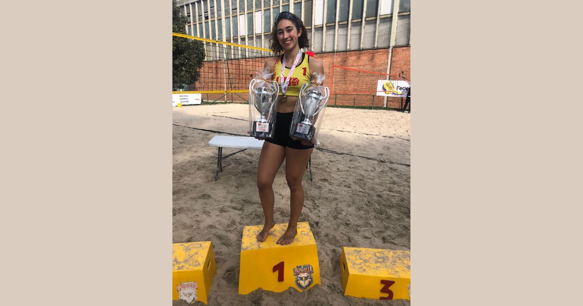 Campeona nacional en voleiplaya