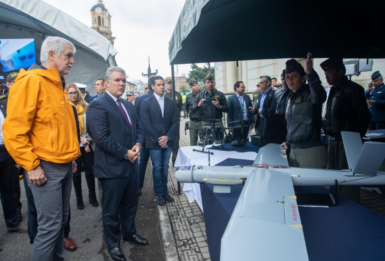 Drones para la seguridad en Bogotá