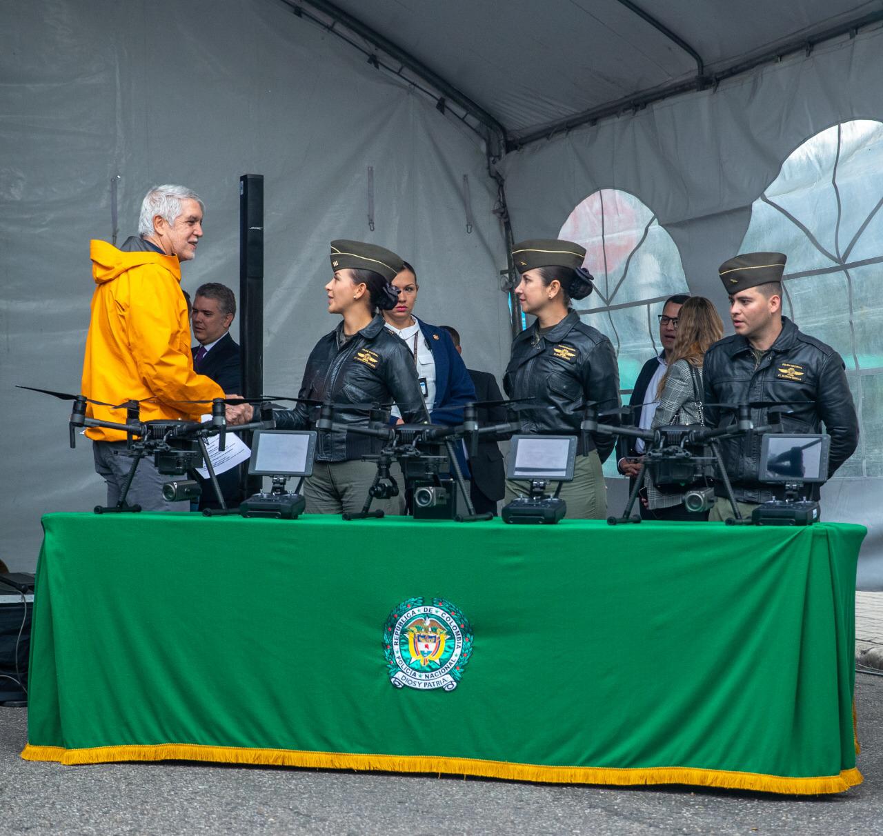 Drones para la seguridad de Bogotá