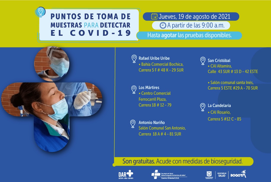 pruebas covid 19 de agosto