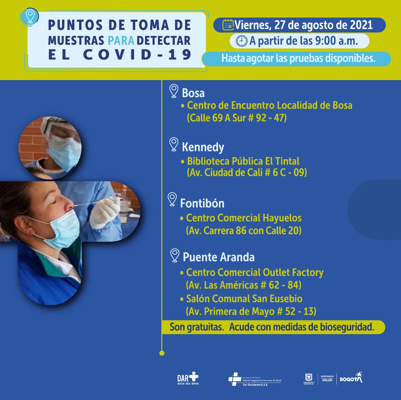 pruebas covid 27 de agosto